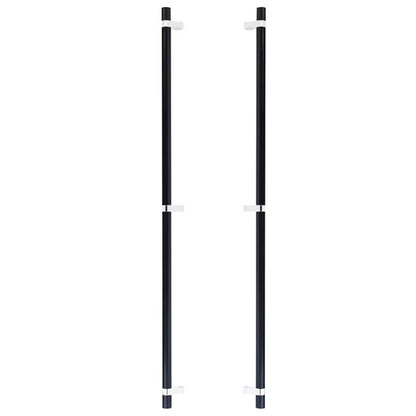 Emtek - Back to Back, Select Bar Appliance Pull 36 Inch C-C, Rectangular Bar Stem, Smooth Bar