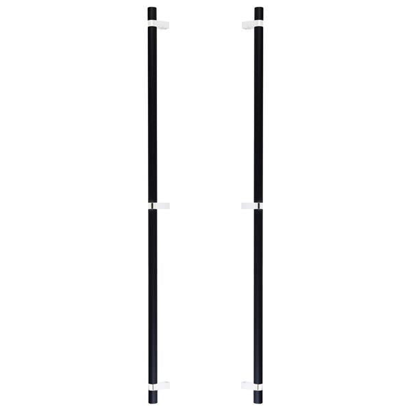 Emtek - Back to Back, Select Bar Appliance Pull 36 Inch C-C, Rectangular Bar Stem, Smooth Bar