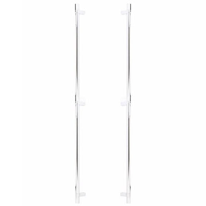 Emtek - Glass Shower Door Back to Back, Select Bar Appliance Pull 36 Inch C-C, Rectangular Bar Stem, Smooth Bar