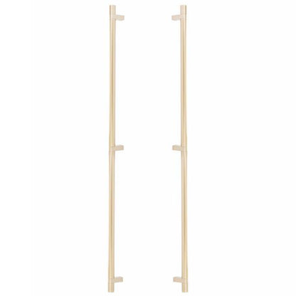 Emtek - Glass Shower Door Back to Back, Select Bar Appliance Pull 36 Inch C-C, Rectangular Bar Stem, Smooth Bar
