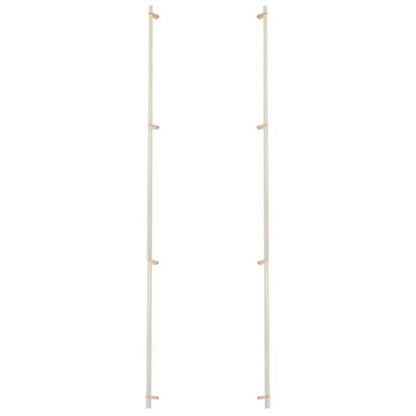 Emtek - Back to Back, Select Bar Appliance Pull 54 Inch C-C, Rectangular Bar Stem, Knurled Bar