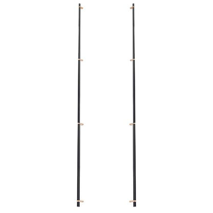 Emtek - Back to Back, Select Bar Appliance Pull 54 Inch C-C, Rectangular Bar Stem, Smooth Bar