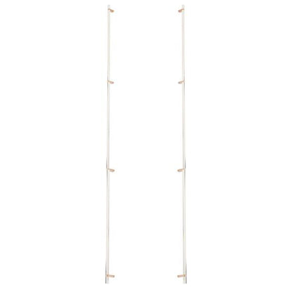 Emtek - Back to Back, Select Bar Appliance Pull 54 Inch C-C, Rectangular Bar Stem, Smooth Bar