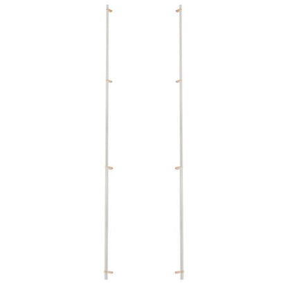Emtek - Back to Back, Select Bar Appliance Pull 54 Inch C-C, Rectangular Bar Stem, Smooth Bar
