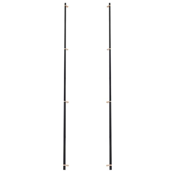 Emtek - Glass Shower Door Back to Back, Select Bar Appliance Pull 54 Inch C-C, Rectangular Bar Stem, Smooth Bar