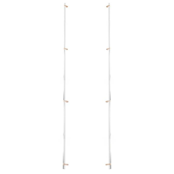 Emtek - Back to Back, Select Bar Appliance Pull 54 Inch C-C, Rectangular Bar Stem, Smooth Bar