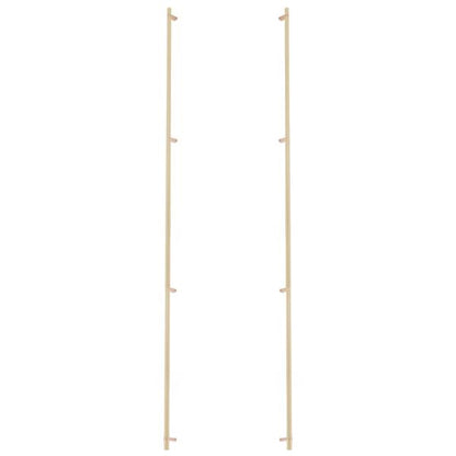 Emtek - Glass Shower Door Back to Back, Select Bar Appliance Pull 54 Inch C-C, Rectangular Bar Stem, Smooth Bar