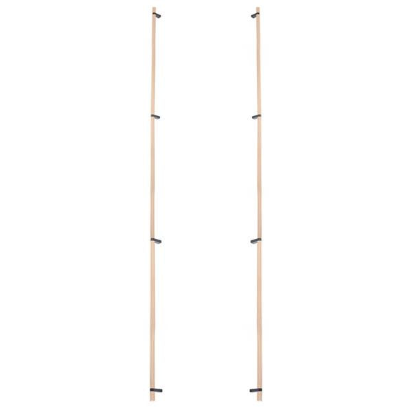 Emtek - Glass Shower Door Back to Back, Select Bar Appliance Pull 54 Inch C-C, Rectangular Bar Stem, Knurled Bar