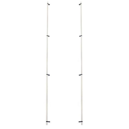 Emtek - Back to Back, Select Bar Appliance Pull 54 Inch C-C, Rectangular Bar Stem, Knurled Bar