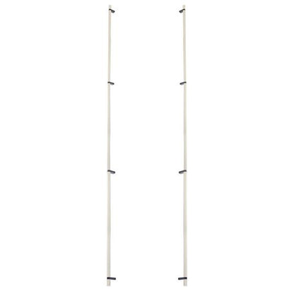 Emtek - Back to Back, Select Bar Appliance Pull 54 Inch C-C, Rectangular Bar Stem, Knurled Bar