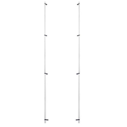 Emtek - Glass Shower Door Back to Back, Select Bar Appliance Pull 54 Inch C-C, Rectangular Bar Stem, Knurled Bar
