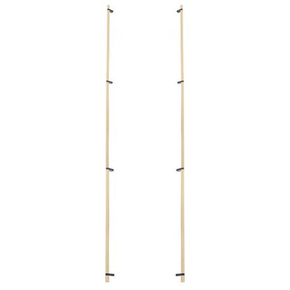 Emtek - Back to Back, Select Bar Appliance Pull 54 Inch C-C, Rectangular Bar Stem, Knurled Bar