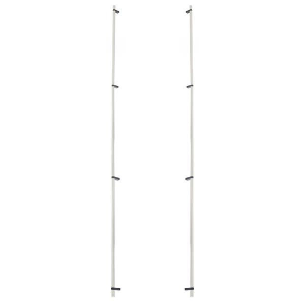 Emtek - Back to Back, Select Bar Appliance Pull 54 Inch C-C, Rectangular Bar Stem, Smooth Bar