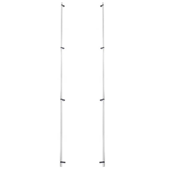 Emtek - Back to Back, Select Bar Appliance Pull 54 Inch C-C, Rectangular Bar Stem, Smooth Bar