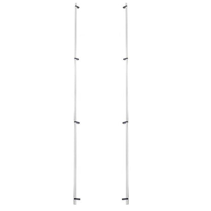 Emtek - Glass Shower Door Back to Back, Select Bar Appliance Pull 54 Inch C-C, Rectangular Bar Stem, Smooth Bar