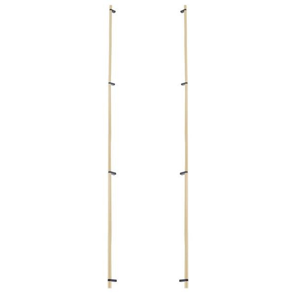 Emtek - Glass Shower Door Back to Back, Select Bar Appliance Pull 54 Inch C-C, Rectangular Bar Stem, Smooth Bar