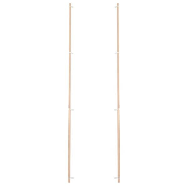 Emtek - Glass Shower Door Back to Back, Select Bar Appliance Pull 54 Inch C-C, Rectangular Bar Stem, Knurled Bar