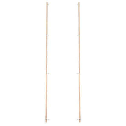 Emtek - Glass Shower Door Back to Back, Select Bar Appliance Pull 54 Inch C-C, Rectangular Bar Stem, Knurled Bar