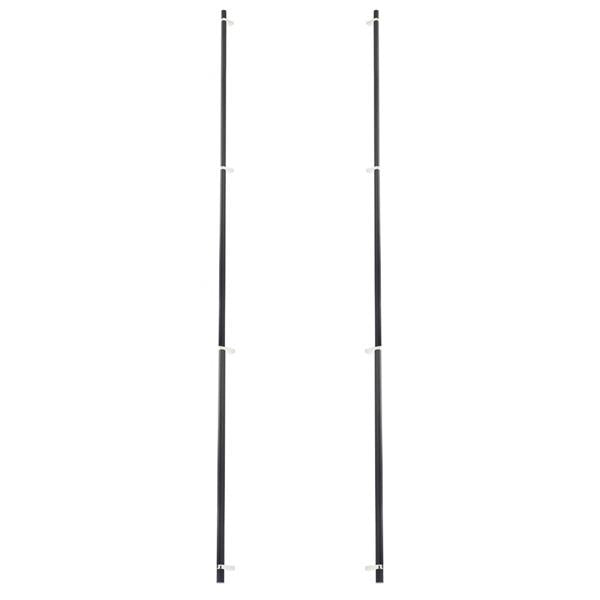 Emtek - Back to Back, Select Bar Appliance Pull 54 Inch C-C, Rectangular Bar Stem, Knurled Bar