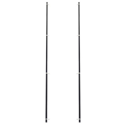 Emtek - Back to Back, Select Bar Appliance Pull 54 Inch C-C, Rectangular Bar Stem, Knurled Bar