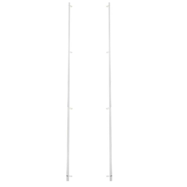 Emtek - Back to Back, Select Bar Appliance Pull 54 Inch C-C, Rectangular Bar Stem, Knurled Bar