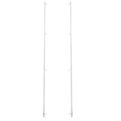 Emtek - Back to Back, Select Bar Appliance Pull 54 Inch C-C, Rectangular Bar Stem, Knurled Bar