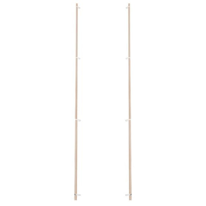 Emtek - Back to Back, Select Bar Appliance Pull 54 Inch C-C, Rectangular Bar Stem, Smooth Bar