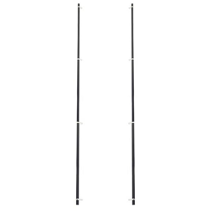 Emtek - Back to Back, Select Bar Appliance Pull 54 Inch C-C, Rectangular Bar Stem, Smooth Bar