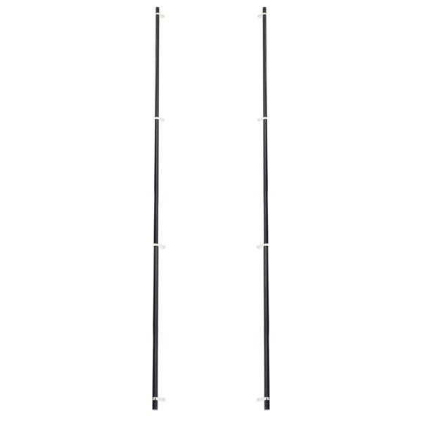 Emtek - Glass Shower Door Back to Back, Select Bar Appliance Pull 54 Inch C-C, Rectangular Bar Stem, Smooth Bar