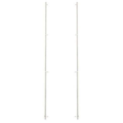 Emtek - Glass Shower Door Back to Back, Select Bar Appliance Pull 54 Inch C-C, Rectangular Bar Stem, Smooth Bar