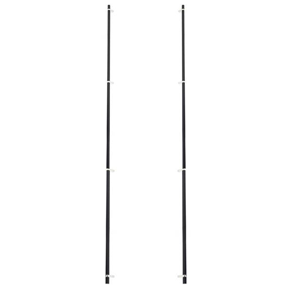 Emtek - Glass Shower Door Back to Back, Select Bar Appliance Pull 54 Inch C-C, Rectangular Bar Stem, Smooth Bar