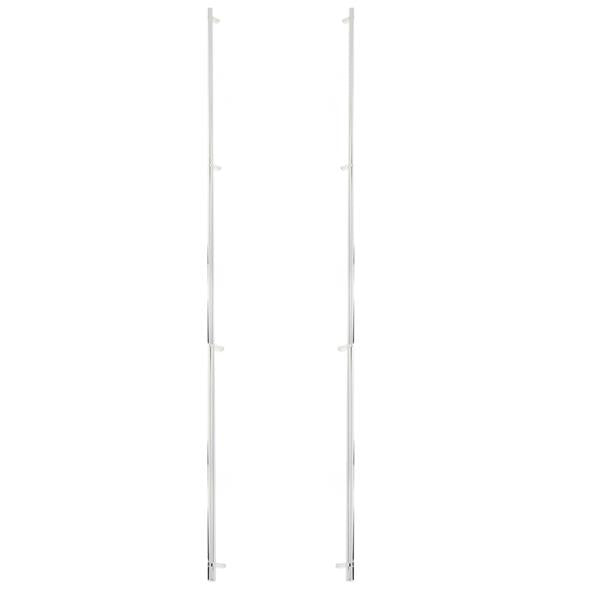 Emtek - Back to Back, Select Bar Appliance Pull 54 Inch C-C, Rectangular Bar Stem, Smooth Bar