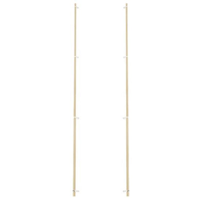 Emtek - Glass Shower Door Back to Back, Select Bar Appliance Pull 54 Inch C-C, Rectangular Bar Stem, Smooth Bar