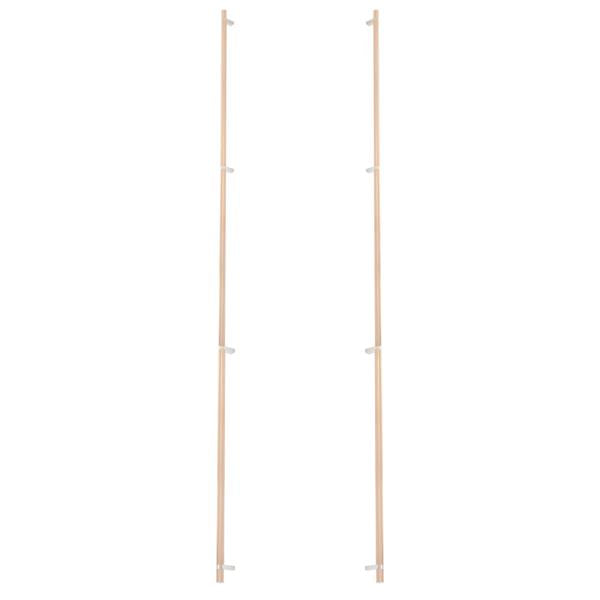Emtek - Back to Back, Select Bar Appliance Pull 54 Inch C-C, Rectangular Bar Stem, Knurled Bar