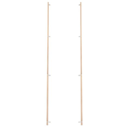 Emtek - Glass Shower Door Back to Back, Select Bar Appliance Pull 54 Inch C-C, Rectangular Bar Stem, Knurled Bar