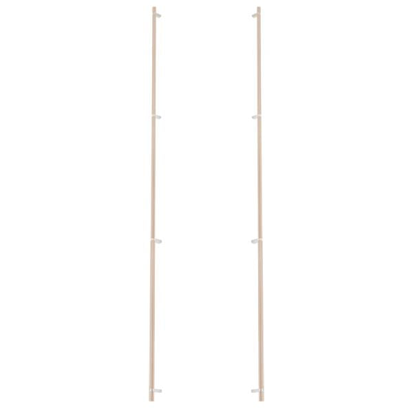 Emtek - Back to Back, Select Bar Appliance Pull 54 Inch C-C, Rectangular Bar Stem, Smooth Bar