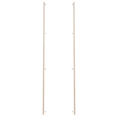 Emtek - Glass Shower Door Back to Back, Select Bar Appliance Pull 54 Inch C-C, Rectangular Bar Stem, Smooth Bar