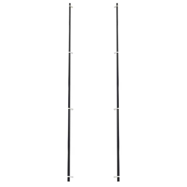 Emtek - Glass Shower Door Back to Back, Select Bar Appliance Pull 54 Inch C-C, Rectangular Bar Stem, Smooth Bar