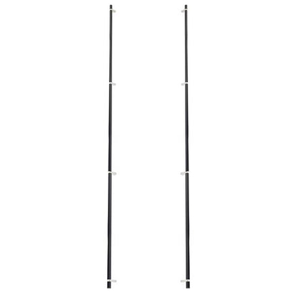 Emtek - Glass Shower Door Back to Back, Select Bar Appliance Pull 54 Inch C-C, Rectangular Bar Stem, Smooth Bar