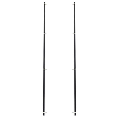 Emtek - Back to Back, Select Bar Appliance Pull 54 Inch C-C, Rectangular Bar Stem, Smooth Bar
