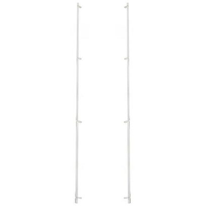 Emtek - Back to Back, Select Bar Appliance Pull 54 Inch C-C, Rectangular Bar Stem, Smooth Bar