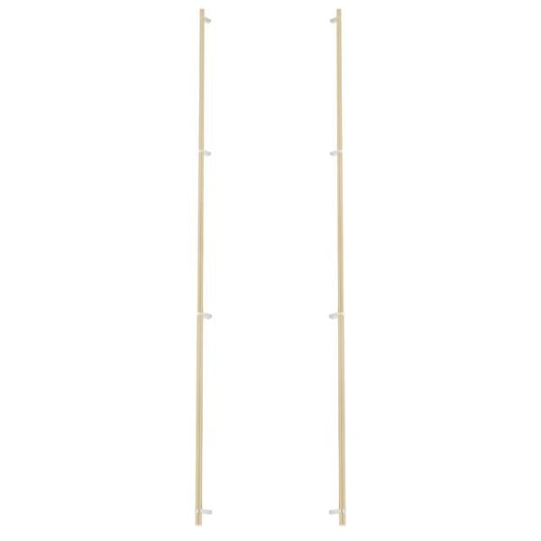 Emtek - Back to Back, Select Bar Appliance Pull 54 Inch C-C, Rectangular Bar Stem, Smooth Bar