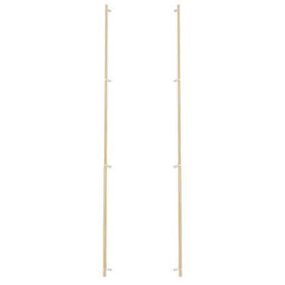 Emtek - Glass Shower Door Back to Back, Select Bar Appliance Pull 54 Inch C-C, Rectangular Bar Stem, Smooth Bar