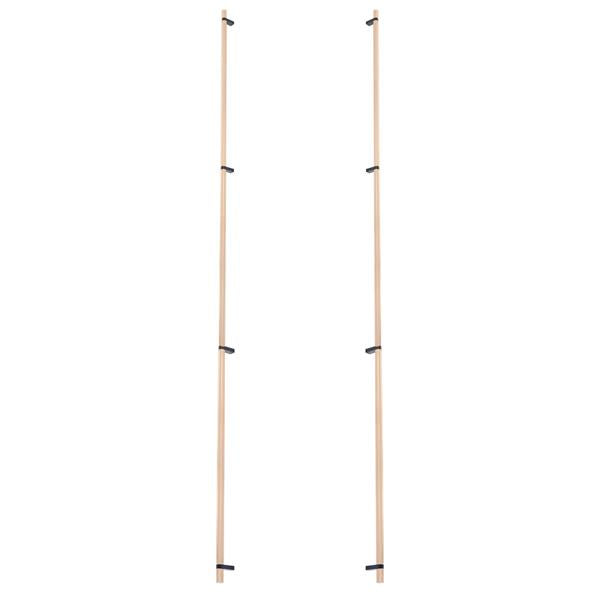 Emtek - Glass Shower Door Back to Back, Select Bar Appliance Pull 54 Inch C-C, Rectangular Bar Stem, Knurled Bar