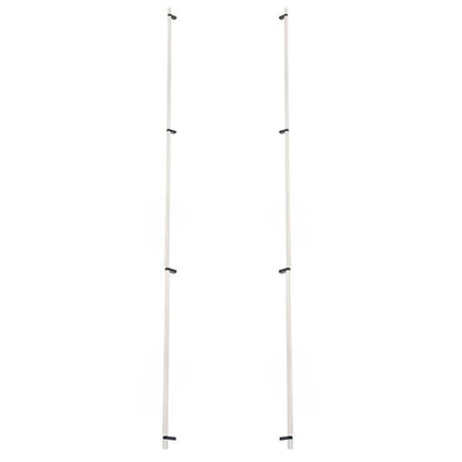 Emtek - Back to Back, Select Bar Appliance Pull 54 Inch C-C, Rectangular Bar Stem, Knurled Bar