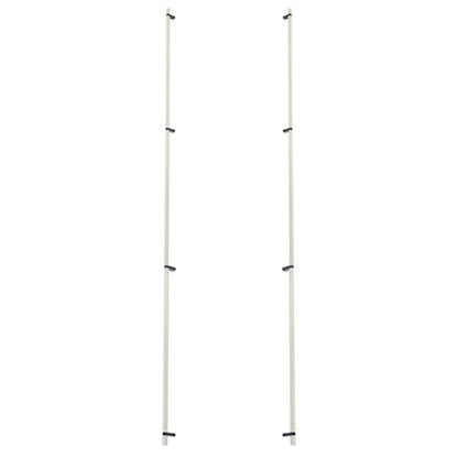 Emtek - Glass Shower Door Back to Back, Select Bar Appliance Pull 54 Inch C-C, Rectangular Bar Stem, Knurled Bar