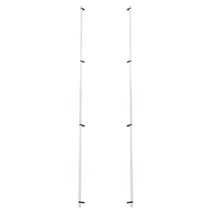 Emtek - Glass Shower Door Back to Back, Select Bar Appliance Pull 54 Inch C-C, Rectangular Bar Stem, Knurled Bar