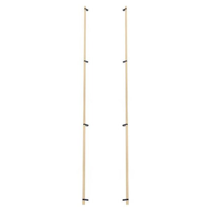 Emtek - Back to Back, Select Bar Appliance Pull 54 Inch C-C, Rectangular Bar Stem, Knurled Bar