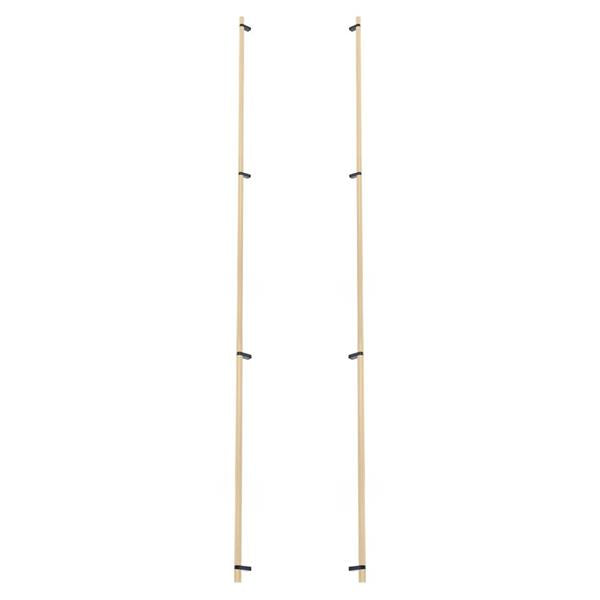 Emtek - Glass Shower Door Back to Back, Select Bar Appliance Pull 54 Inch C-C, Rectangular Bar Stem, Knurled Bar