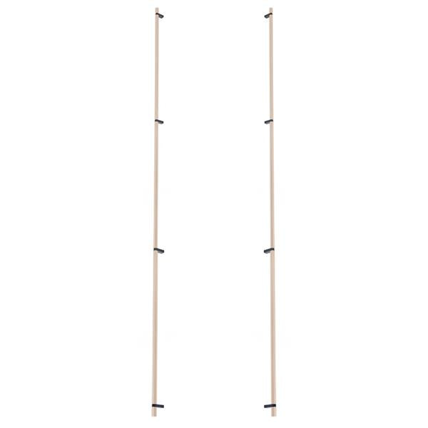 Emtek - Glass Shower Door Back to Back, Select Bar Appliance Pull 54 Inch C-C, Rectangular Bar Stem, Smooth Bar